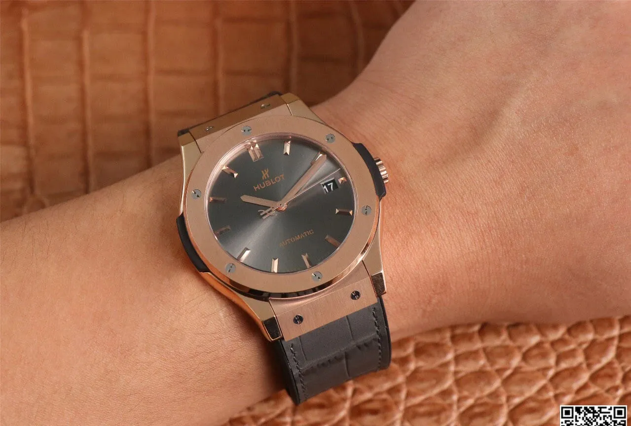 Hublot Classic Fusion 511.OX.7081.LR WWF Factory 1:1 Best Edition Replica Watch Gray Strap